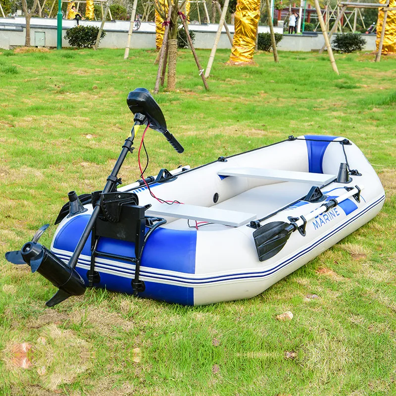 Solarmarine Family Inflatable Fishing Boats Rowing Kayaking Canoe Dinghy Air Mat Bottom with Free Accessories 2.3m 3Persons