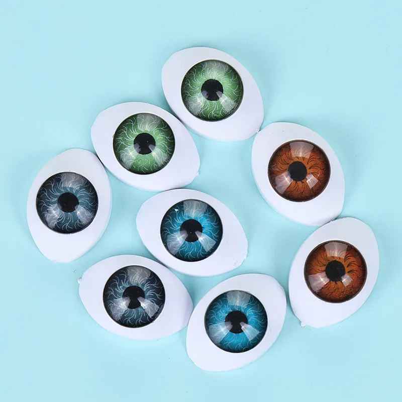 10pcs 16x23MM Simulation Acrylic Eye Doll Eyes DIY Halloween Mobile Shell Material