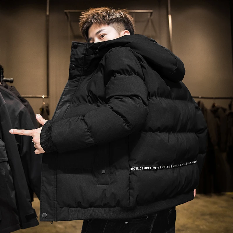 2020 neue Stil Koreanische Stil Flut Marke Alle-spiel Stepp Jacke Mit Kapuze Werkzeug Unten Baumwolle Winter Heißer Verkauf Jacke MY008