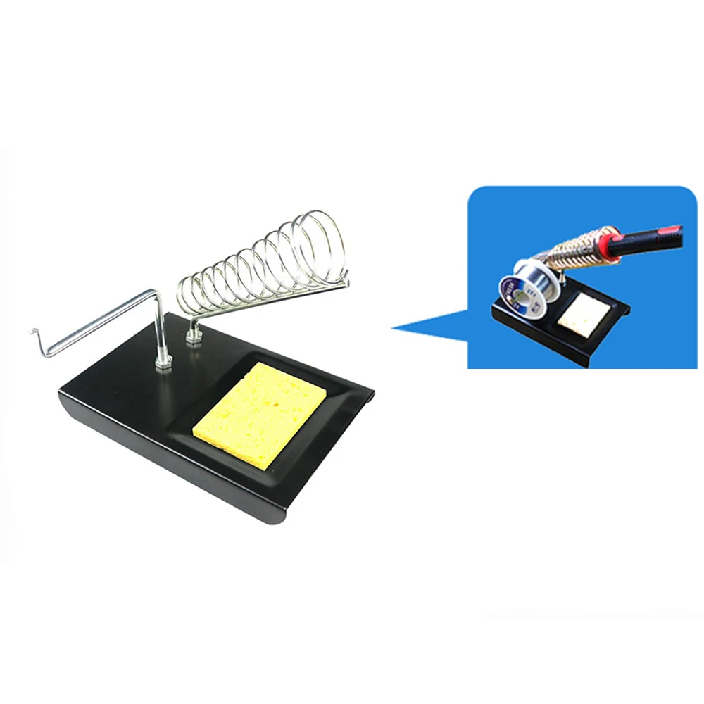 Electric Soldering Iron Stand Holder Soldering Stand with Welding Cleaning Sponge High Temperature Resistance Welding Accessorie