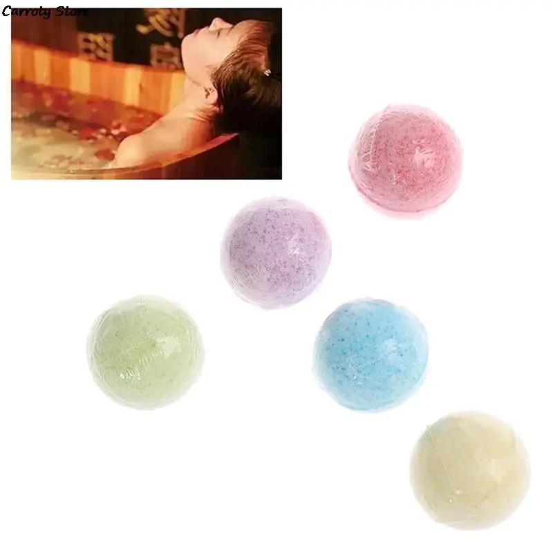 Mini Bath Ball Bombs Handmade Bath Sea Salt Essential Oil Aromatherapy Type Deep Body Cleaner Natural Bubble Bathroom Tools