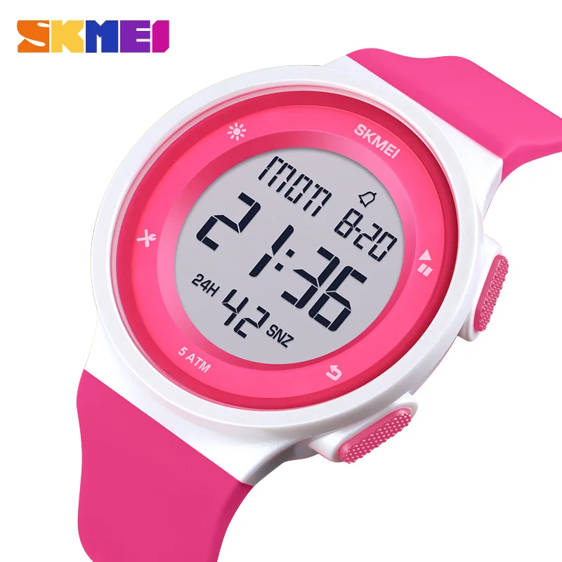 SKMEI Spors zegarek dla dzieci odliczający chronograf wodoodporny zegarek dla chłopca dziewczyna moda Led Light oryginalny zegarek zegar