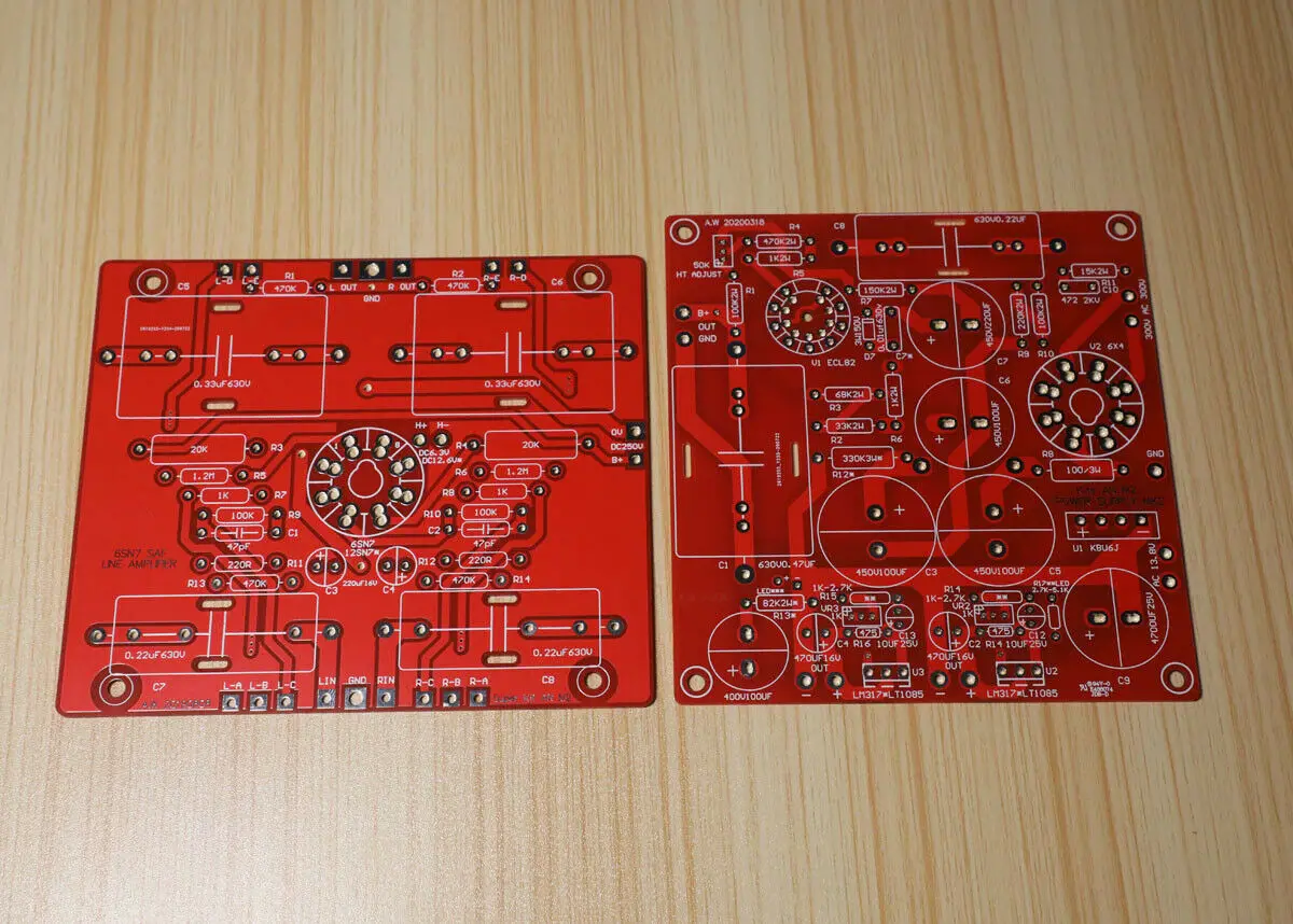 DIY Hiend M2 MM Tube Phono Amplifier Board PCB + Power Supply Board PCB