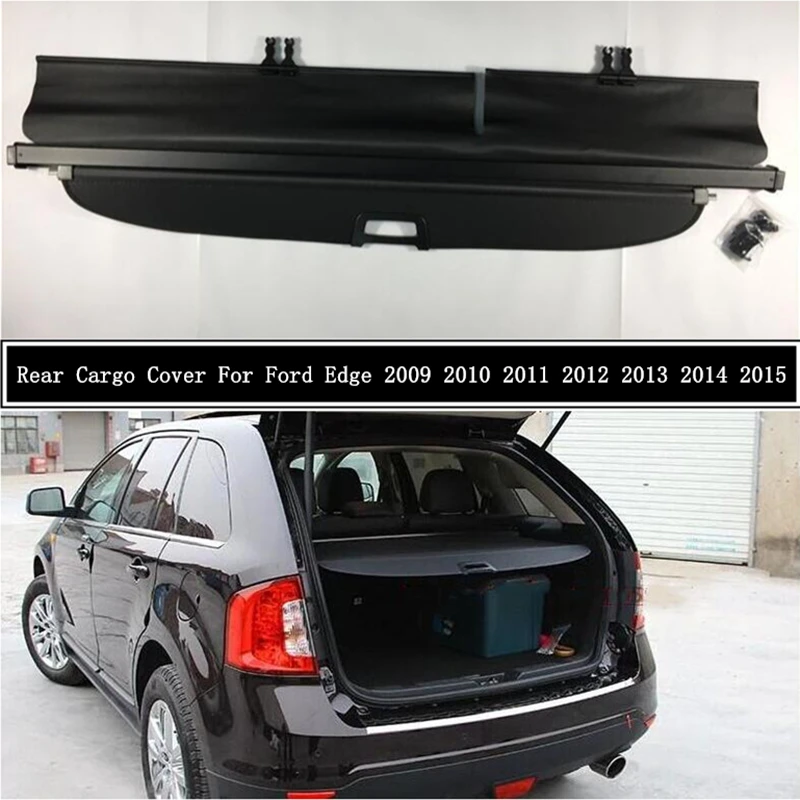 Rear Cargo Cover For Ford Edge 2009 2010 2011 2012 13 2014 2015 Partition Curtain Screen Shade Trunk Security Shield Accessories