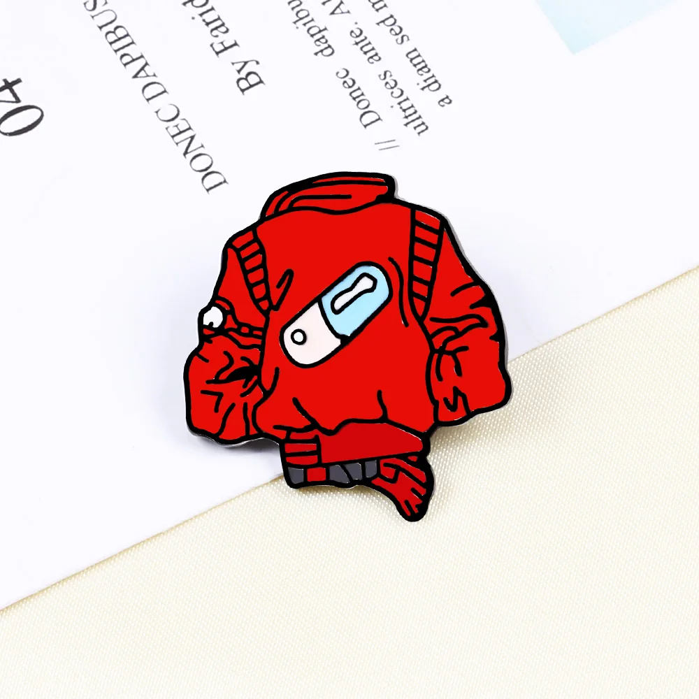 Vintage Drama Women Pink Phonograph Pill Enamel Pins Girls Lips Lipstick Cartoon Game Brooch Jackets Lapel Button Badge Jewelry