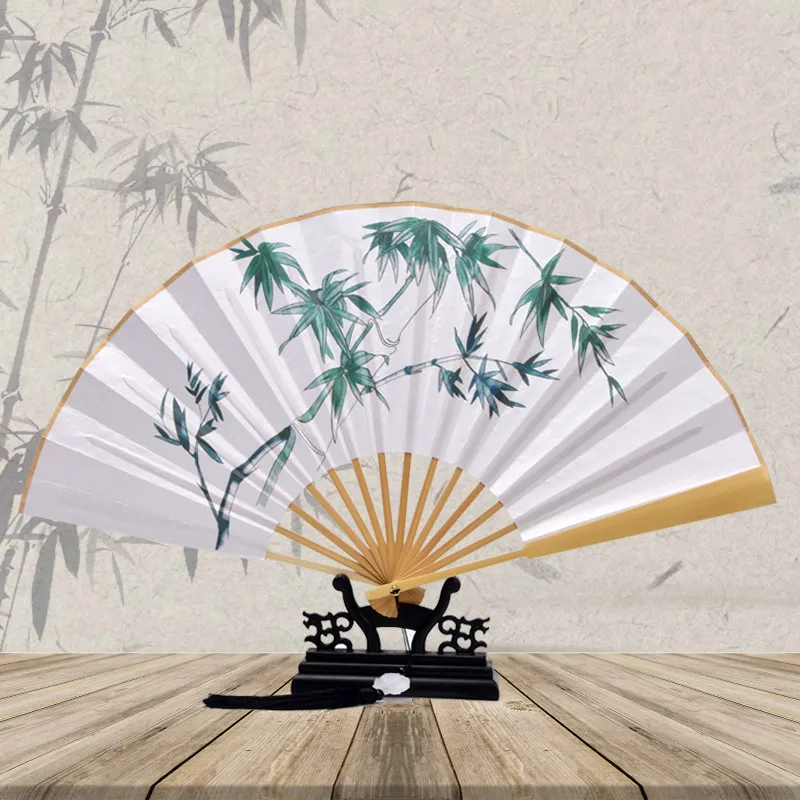 Hanfu Decoration Bambou Hand Fan Portable Exquisite Bamboo Gift Folding Fan Ventilador Summer Silk Fans Abanicos Para Boda