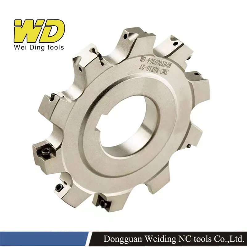 80 100 125 160 200 mm SMC Side Dic fresa frontal Insertar MPHT Fresa indexable