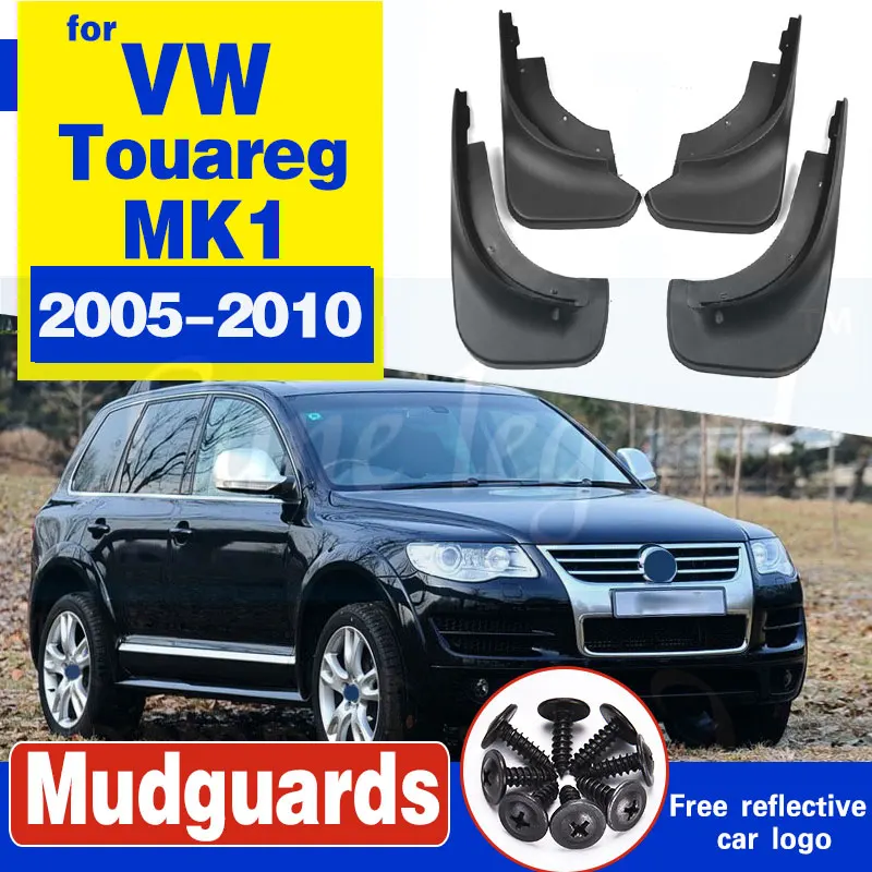 For VW Touareg 1 Mk1 2005 - 2010 Mudflaps Splash Guards Front Rear Mud Flap Flaps Mudguards Fender 2004 2005 2006 2007 2008 2009