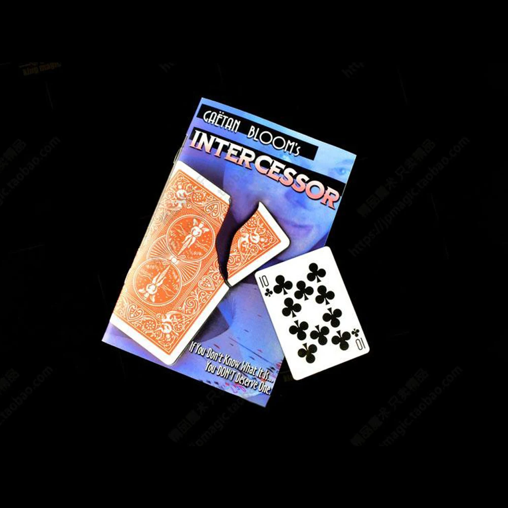 Intercessor Magic Tricks Close Up Magic Card Corner Switch Magica Gimmick Props Appearing Mentalism For Professional Magicians