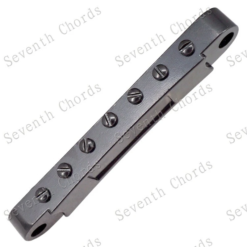 EIN Set 7 Saiten Brücke Und Saitenhalter Für E-gitarre Chrom Und Schwarz Für Wählen Musical Instrument Zubehör Teile – Detail 20