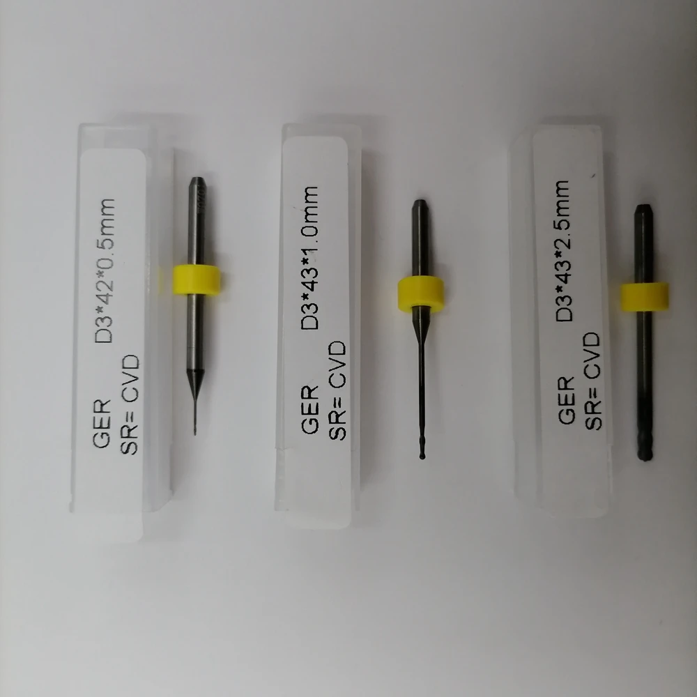 Sirona inLab MCX5 Diamant Beschichtet (CVD) fräsen Dental Werkzeuge Cad Cam Burst Bohrer 800-1000 Einheiten Schaftfräser Für Dental Lab Verwenden – Detail 2