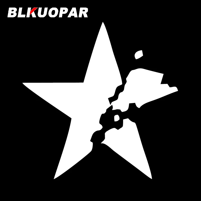 BLKUOPAR for Rock Shooter Broken Star Car Sticker Personality Scratch-Proof Decal Funny  Motorcycle Surfboard Car Styling