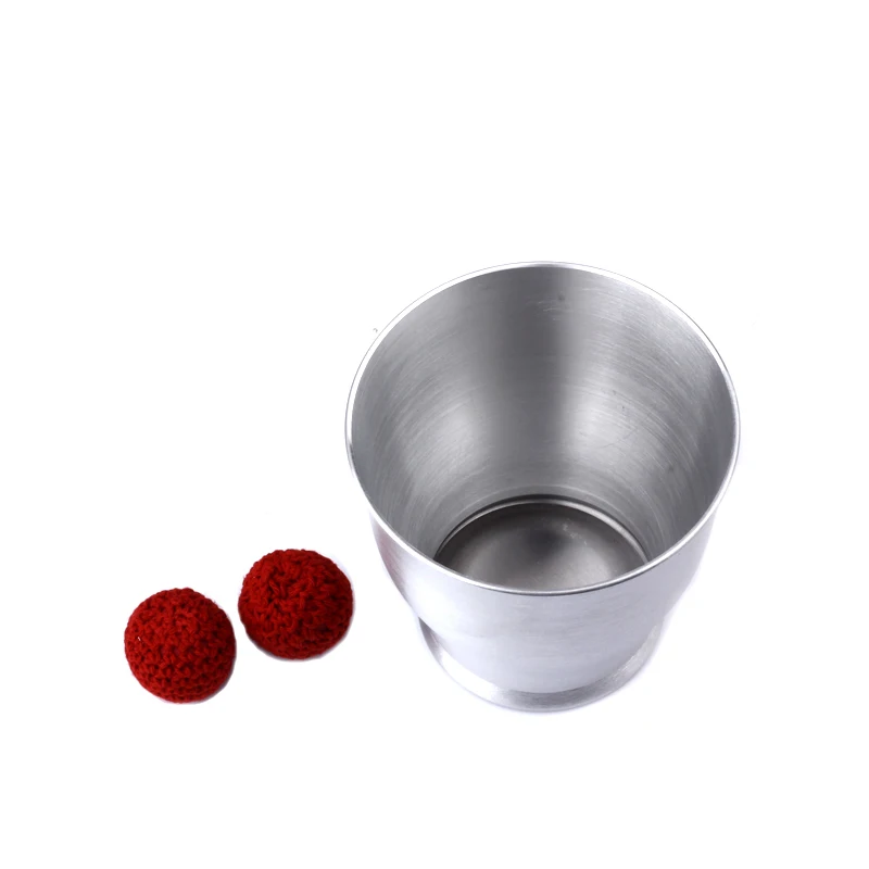 

Aluminum Chop Cup (Large Size,Silver) - Magic Tricks Deluxe Wide Mouth Cup And Balls Close Up Magic Props Magnetic Mentalism