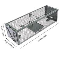 Humane Animal Live Cage Rat Cage Trap Home Use Mouse Catcher Live Rodent Control Household Military Green Squirrel Cage (Green)