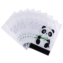 20pcs Cute Panda Cartoon Biscuit Bag Plastic Candy Cookie Food Cake Bags Box Gift Packaging Bag Wedding Party Decor Supply