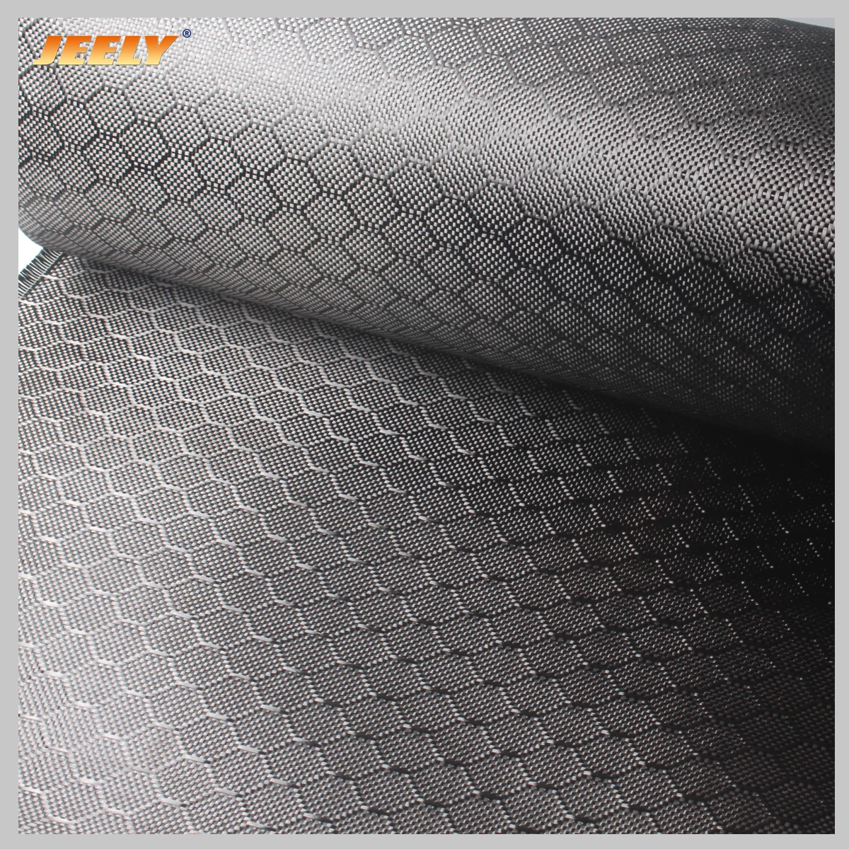 Black Colour 3K 240gsm Hexagonal Carbon Fiber100% Fabric