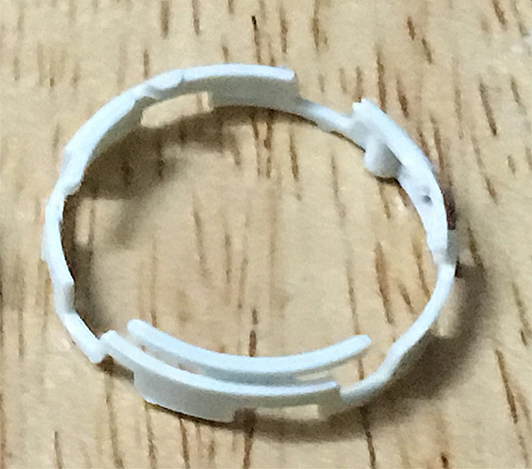 2Pcs Replacement Plastic White Spacer Ring For 6601 Watch Movement Accessories Repair Parts Fixed Machine Ring Movement Retainer