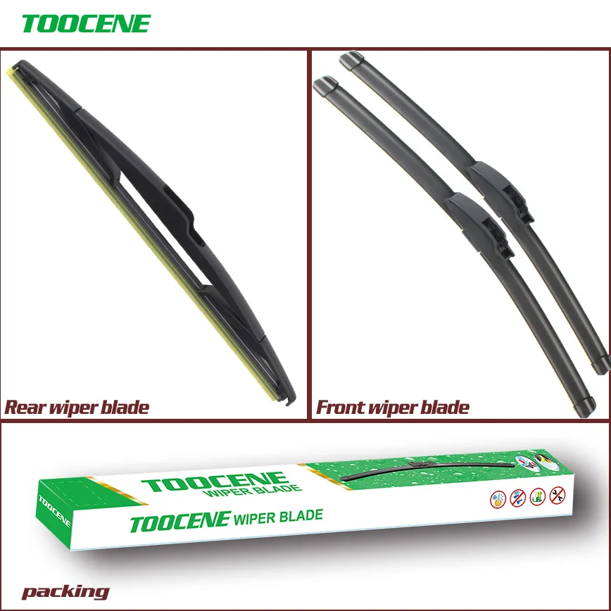 Front and Rear Wiper Blades For Fiat Ulysse 2002-2010 Windshield windscreen Wiper Auto Car Accessories free shopping 26+26+14