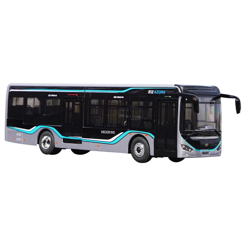 

Quality Original Factory 1:42 Golden Dragon Weiblue Azure Diecast Alloy Bus Model with Lamps for Gift, Collection