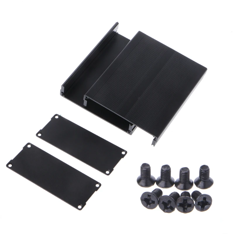 Aluminum Box Enclosure DIY Electronic Project Black Instrument Case 120x97x40mm B03E