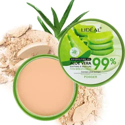 99% Aloe Vera Face Powder Smoothing Pressed Powder Waterproof Breathable Moisturizing Makeup Concealer Brighten Foundation