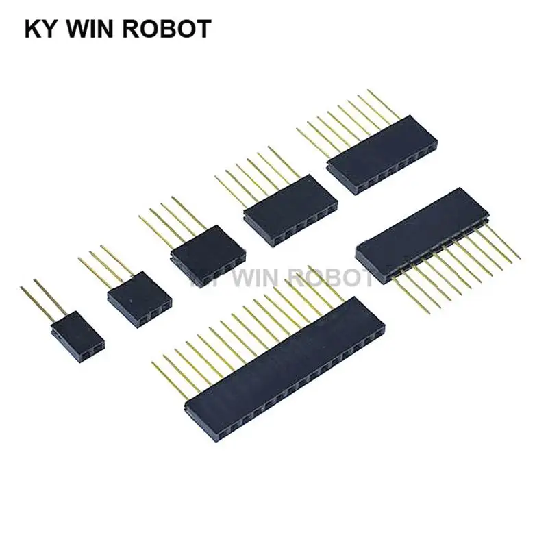 10pcs/lot 2.54mm 1x2P/3P/4P/5P/6P/8P/10P/15P Pin Female Stacking Header Connector Dual Row PC104 For Raspberry Pi 2 Mode