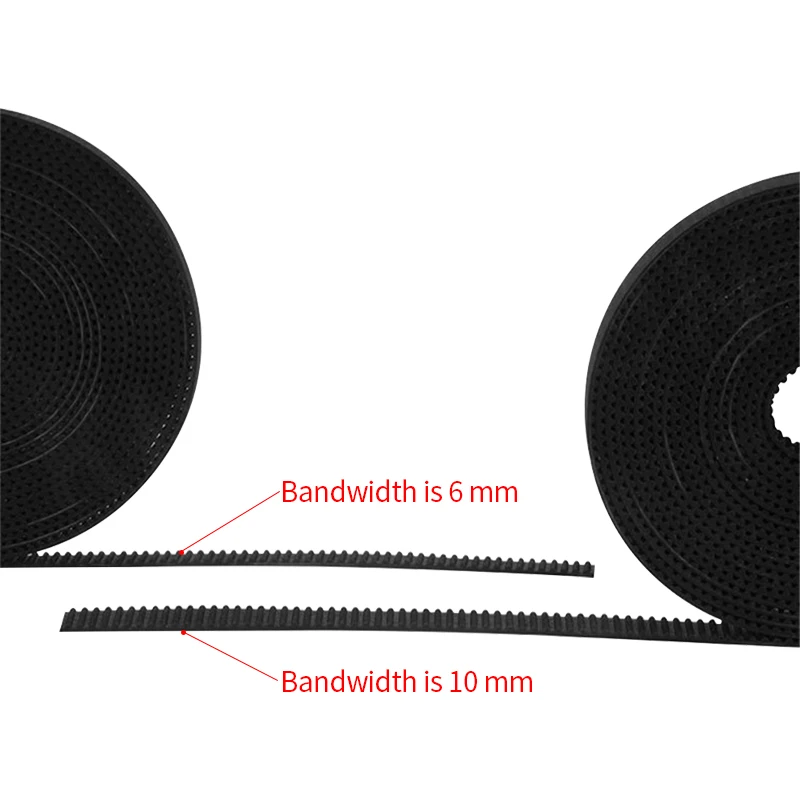 GT2 timing belt wide 6mm Rubber 2GT-6/2GT-9mm Small Backlash for 3d printer RepRap Mendel CNC 2GT belt pulley High Quality