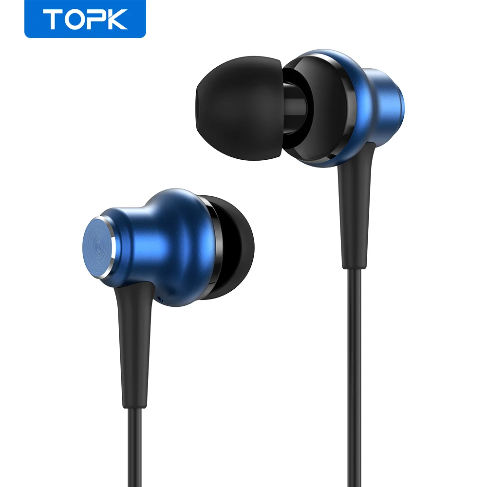 TOPK F37: O Melhor Fone de Ouvido Com Fio para Esportes e Jogos com Qualidade de Som Bass e Microfone Integrado