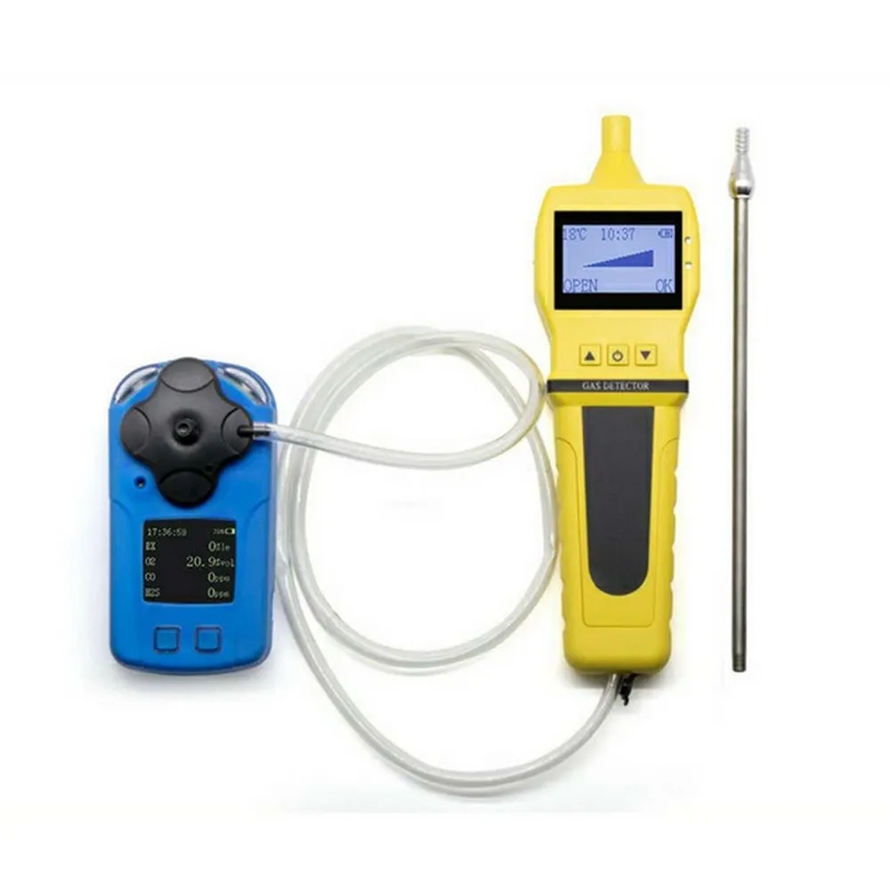 New Gas Sampling Pump CO2 CO Tester Portable Digital Charging External Pump Sampler Device Tool Use with Gas Detector EU US Plug