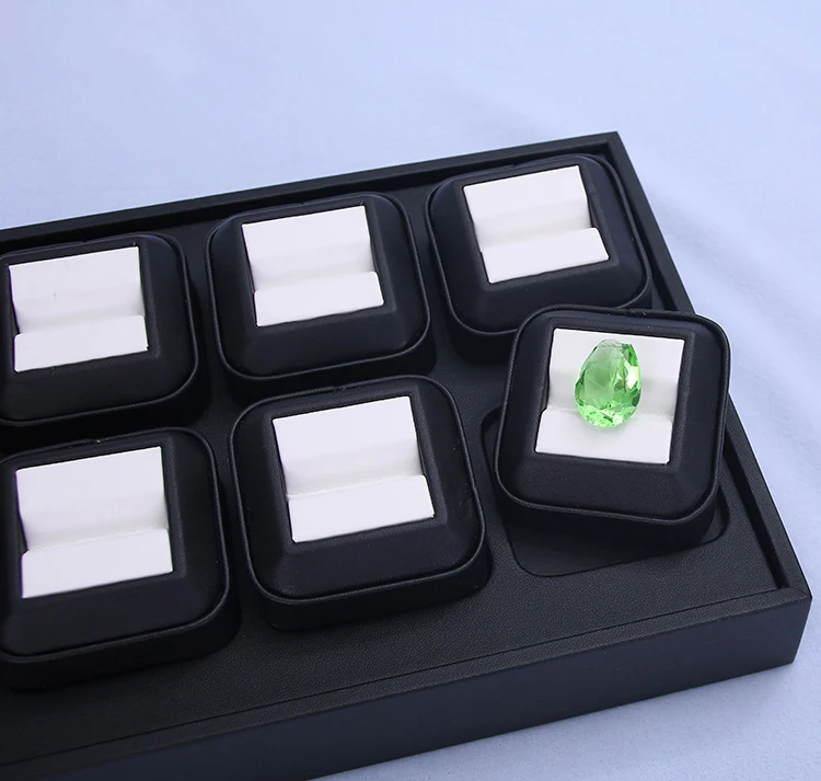 Top Gemstone Loose Diamond Display Board Storage Tray Jewelry Gem Stones Collection Stand Pearl Holder Pendant Presentation Case