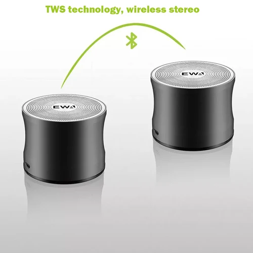 Imagen 2 del producto EWA-Altavoz Bluetooth 109PRO, reproductor de música inalámbrico portátil de Metal, HIFI, TWS, sonido fuerte, tarjeta SD