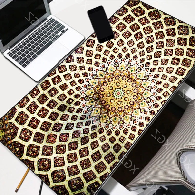 XGZ Persian Carpets Design Computer Laptop Gaming Large Size Locking  Edge Non-slip Mouse Pad The Best Choice For CSGO DOTA