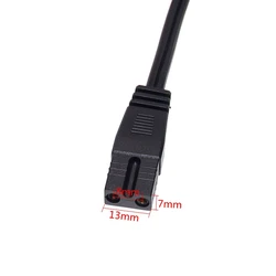 Cable para Nevera Portátil de 12V 24V CC con Conector para Encendedor de Cigarrillos para WAECO NFA SPT-1 2x18AWG