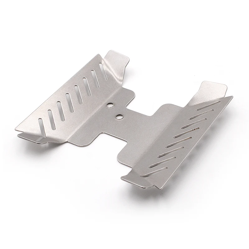 KYX Stainless Steel Shield Armor Chassis Plate Side Plate Axle Skid Plate for Axial Capra UTB Crawler Car
