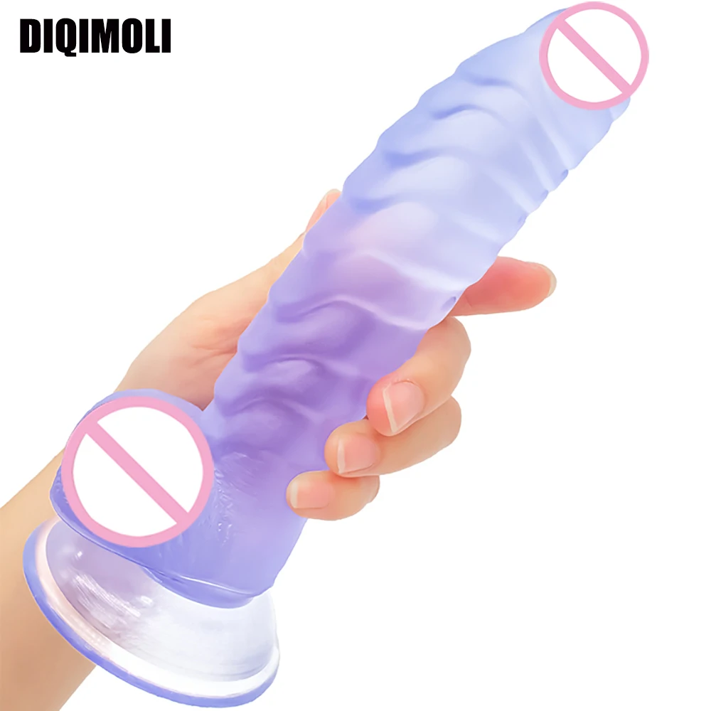 Huge Realistic Dildos with Suction Cup for Women Masturbation Big Penis Soft Skin Feeling Dick Large Phallus Couples Sex Toys