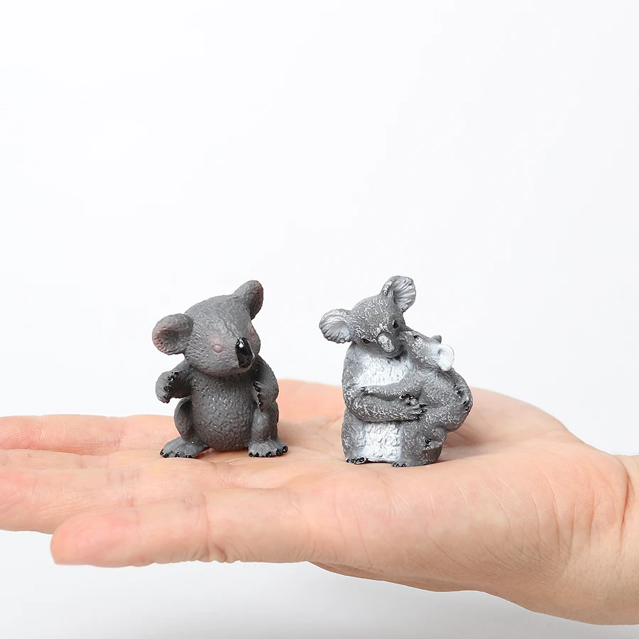 Symulacja śliczne kangury Koala figurki kolekcjonerskie zabawki dzikie Model zwierzęcia figurki do kolekcji edukacyjne zabawki kolekcjonerskie