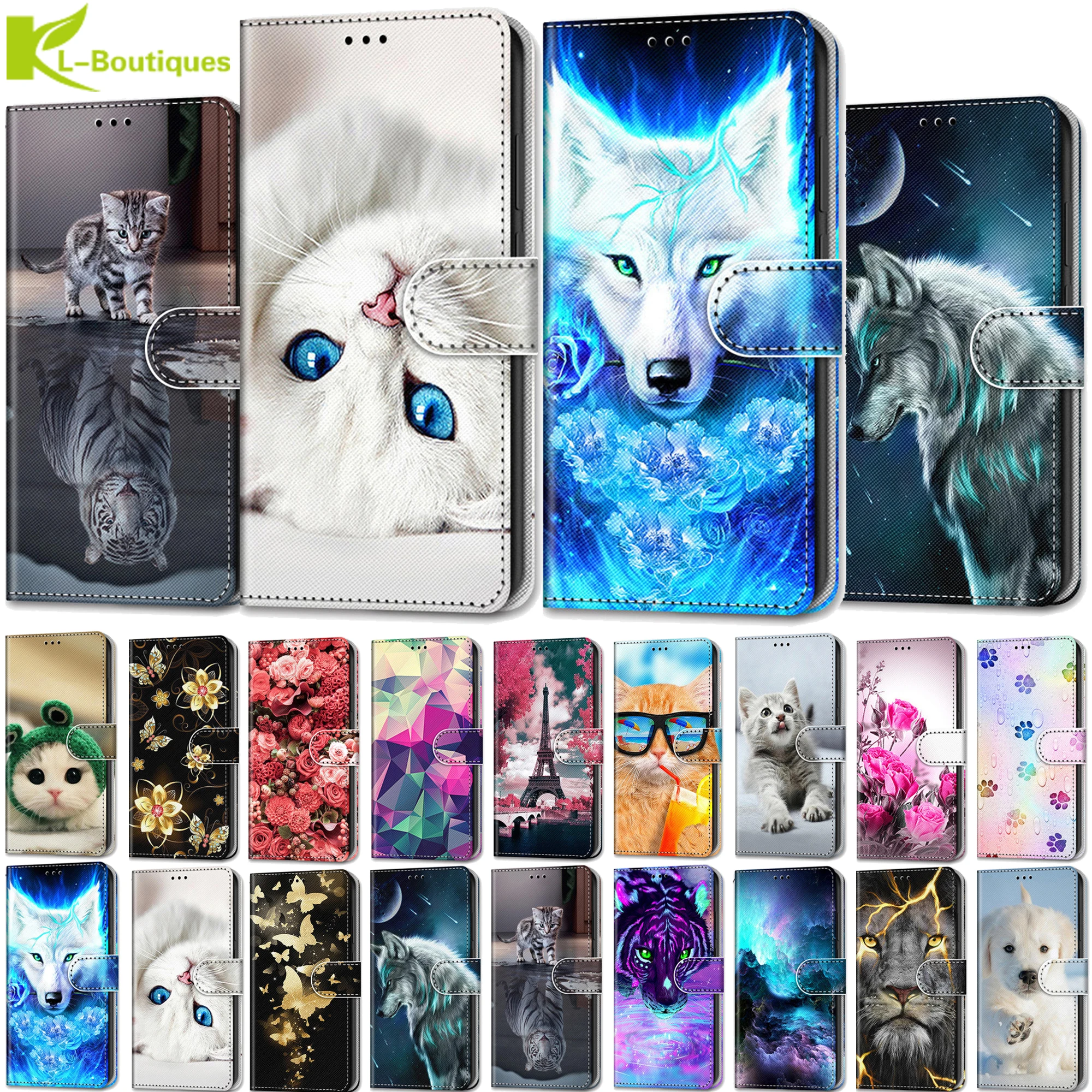 Y6P Y6S Case on sFor Huawei Y6 P Y 6P 6 P MED-LX9N Cover Flip Coque Cartoon Aaimal for Case Huawei Y5P Y7P Y8P Y8S Y9S Y9A Cases