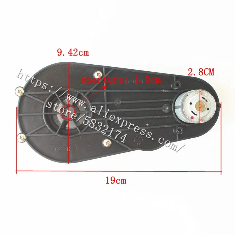 ZLBBM 어린이 전기 오토바이 자동차 기어 박스 12V rs390 모터 다섯 매화 드라이브 기어 박스 모터 부품