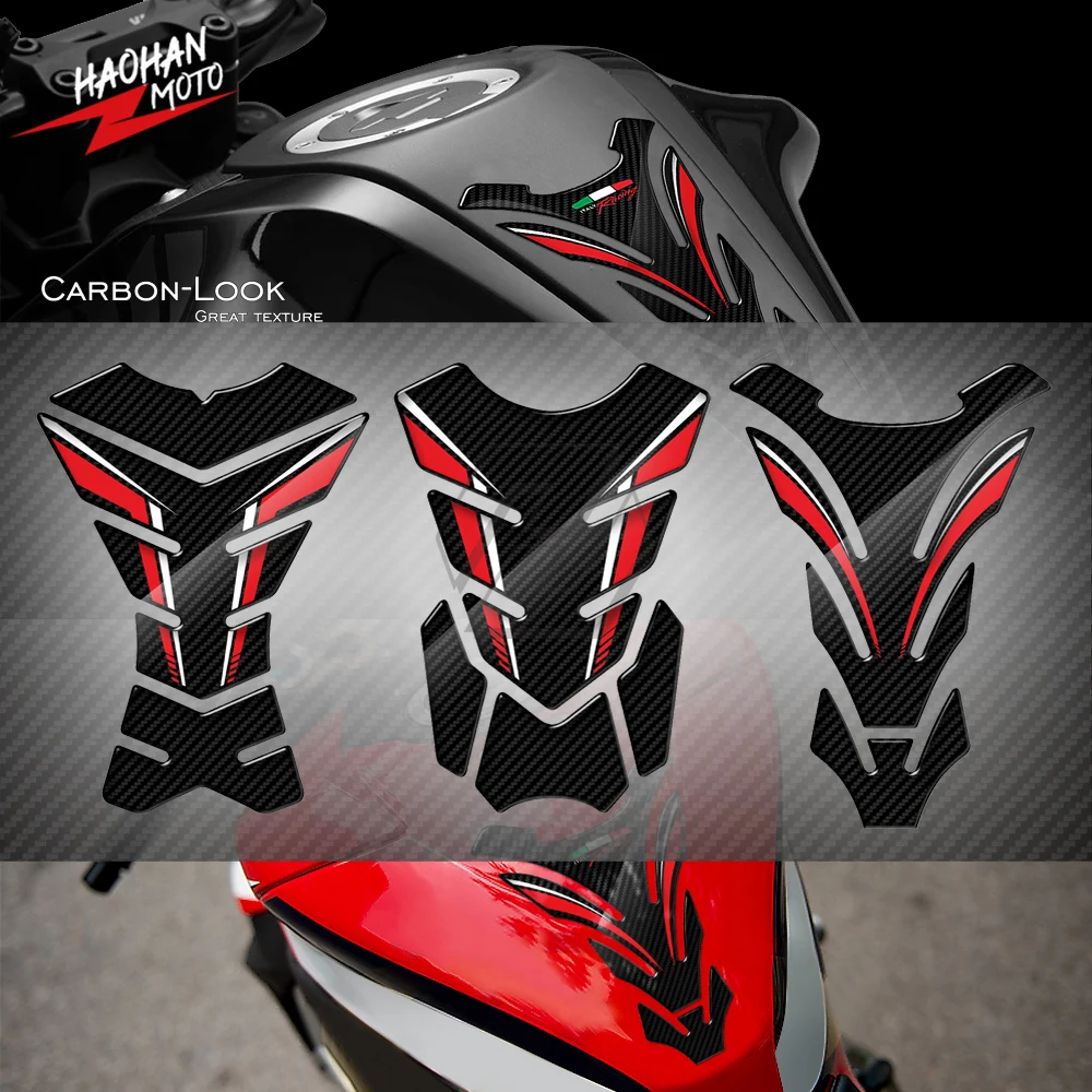 For Honda CBR 250RR 600RR 900RR 1000RR 650F 1100XX Fireblade 3D Carbon-look Motorcycle Tank Pad Protector Sticker