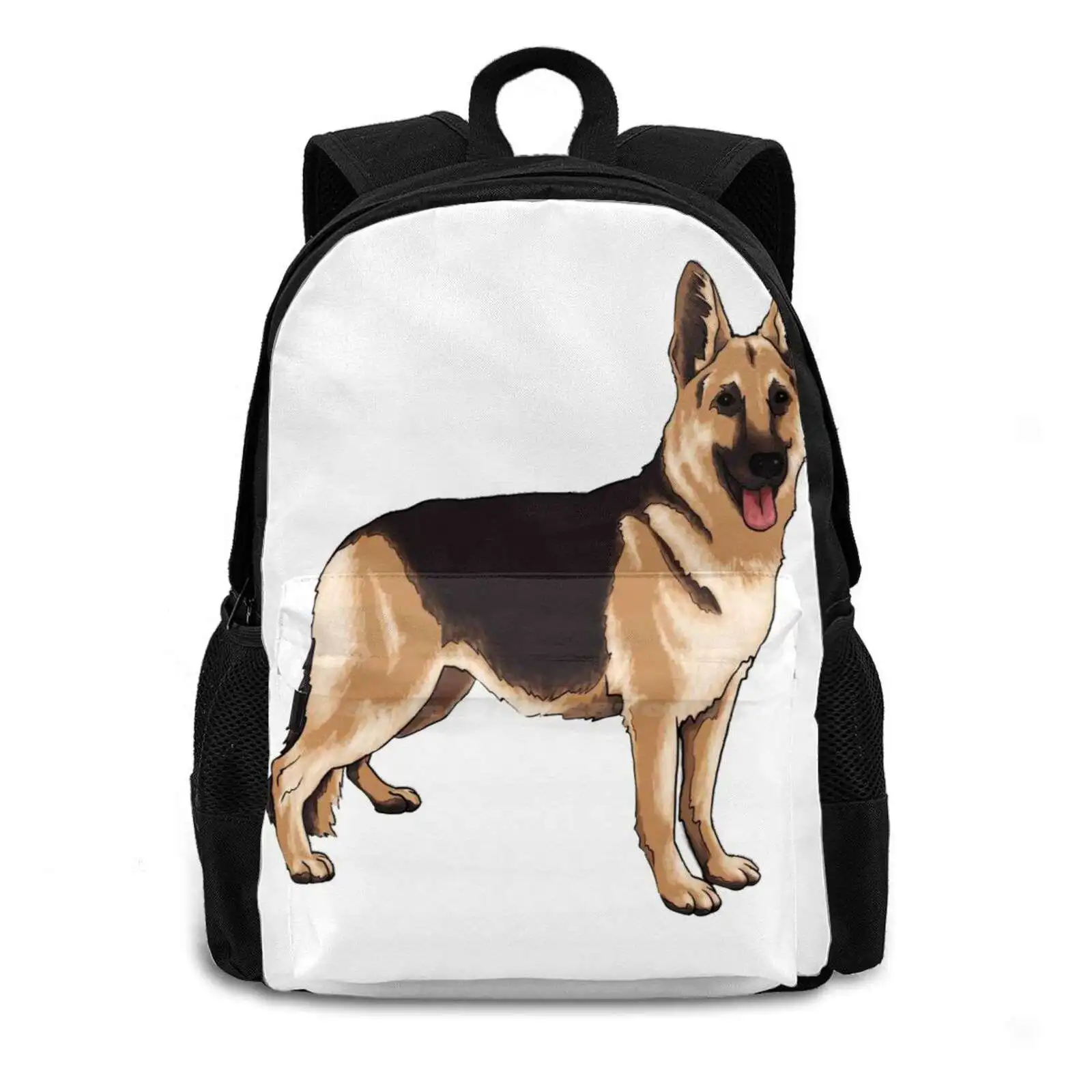 German Shepherd Dog Large Capacity School Backpack Laptop Bags Chardo55 German Shepherd Puppy Dog Lover Cute Gsd Canine Doggy