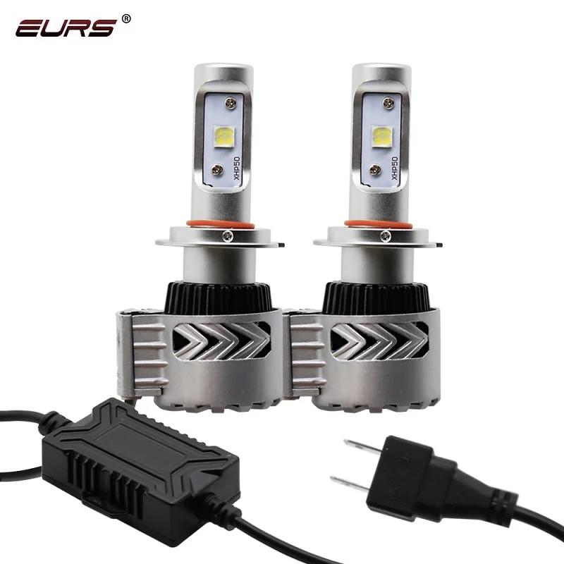 

Светодиодсветодиодный фары EURS H7 LED 12000 лм, лампы для автомобильных фар H1 H3 LED H4 H8 H9 H11 Комплект фар HB3 HB4, супер яркие Автомобильные светодиодные лампы G8, противотуманные фары