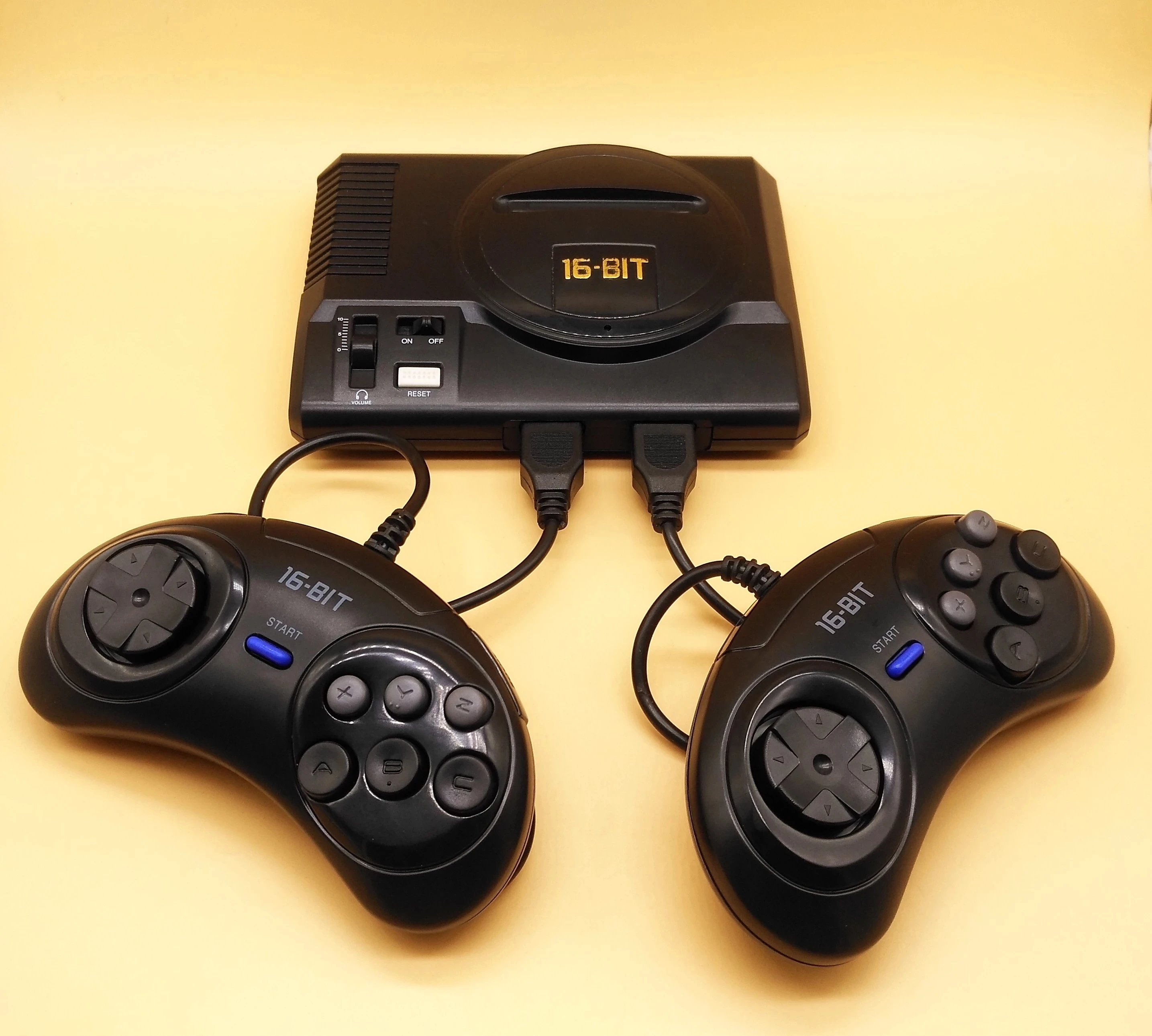 Новая Ретро Мини ТВ Видео игровая консоль для Sega MegaDrive 16 Bit Games с 208 различных встроенных игр два геймпада AV Out