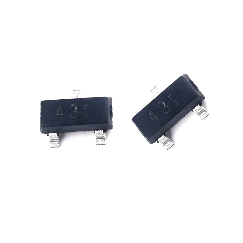 50PCS/LOTE TL431 TL431A CJ431 SMD TO-23 TO23 Regulator Tube Triode Transistor New Original IC Chipset Good Quality