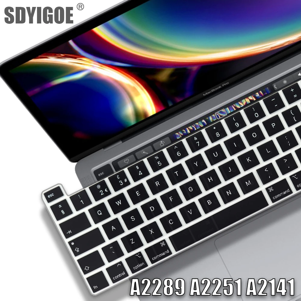 

For macbook pro13 2020 Keyboard cover Laptop protective film 13" A2289 A2251 A2141 For MacBook pro 16 silicone keyboard cases