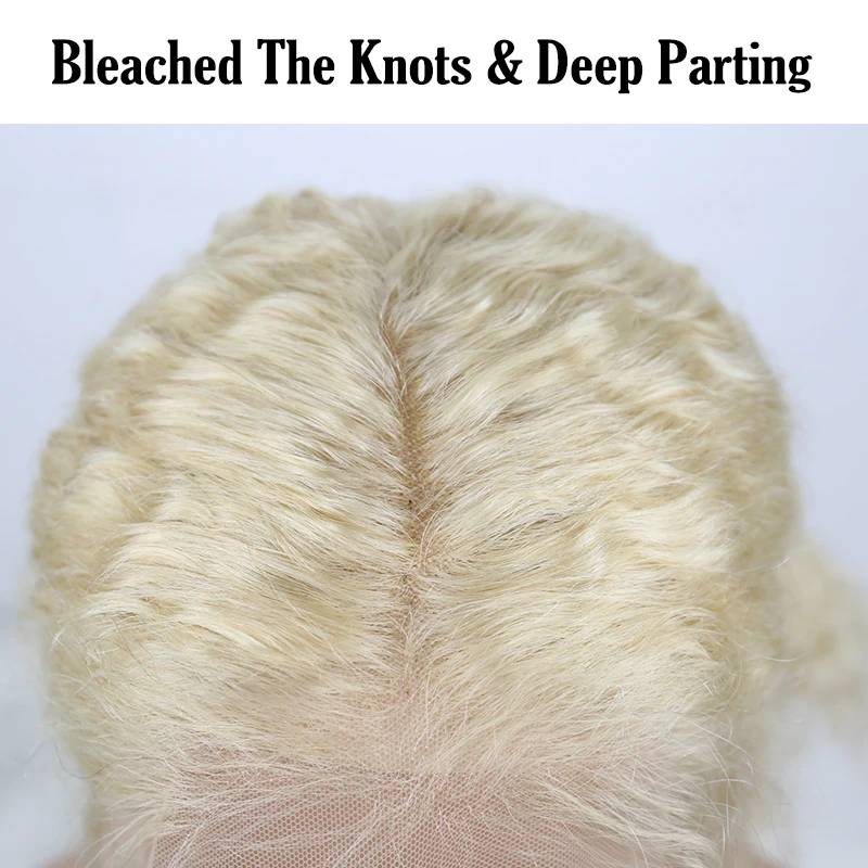 Kinky Curly Lace Front Wig 613 Honey Blonde HD Transparent Lace Short Bob 13x6 Human Hair Wigs Brazilian Dolago Colorful Wig image 5