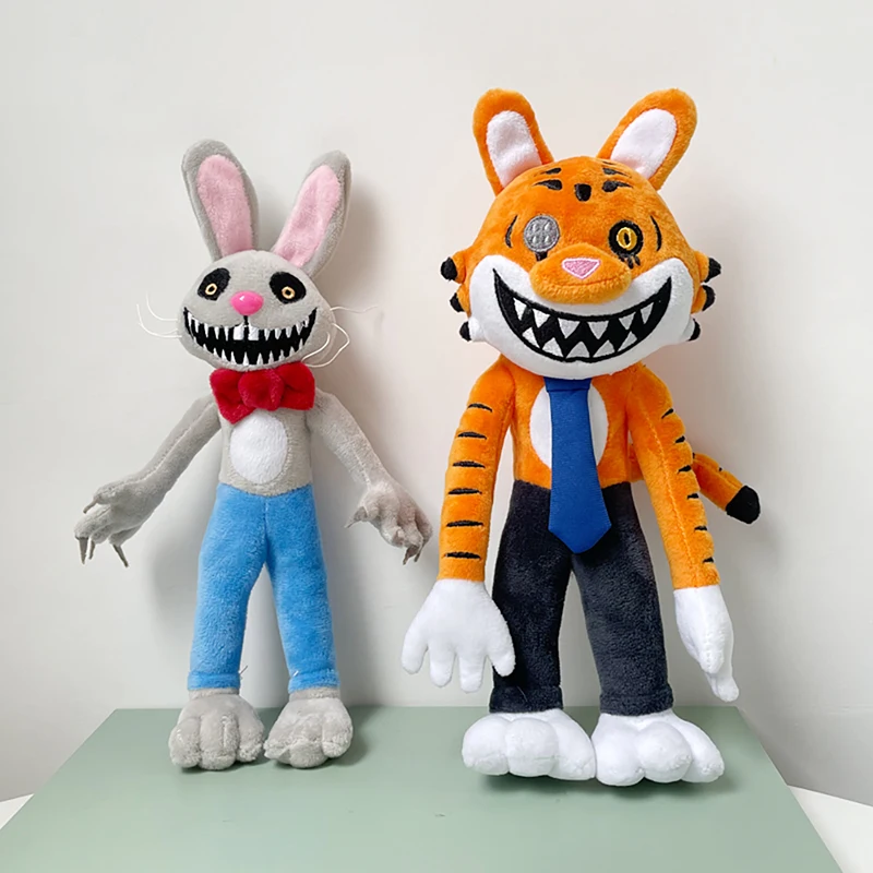 28Cm Horrorspel Mr. Hopp 'S Playhouse 2 Pluchen Speelgoed Cartoon Plushie Figuur Konijn Mr Hopp Zacht Speelgoed Verjaardagscadeaus