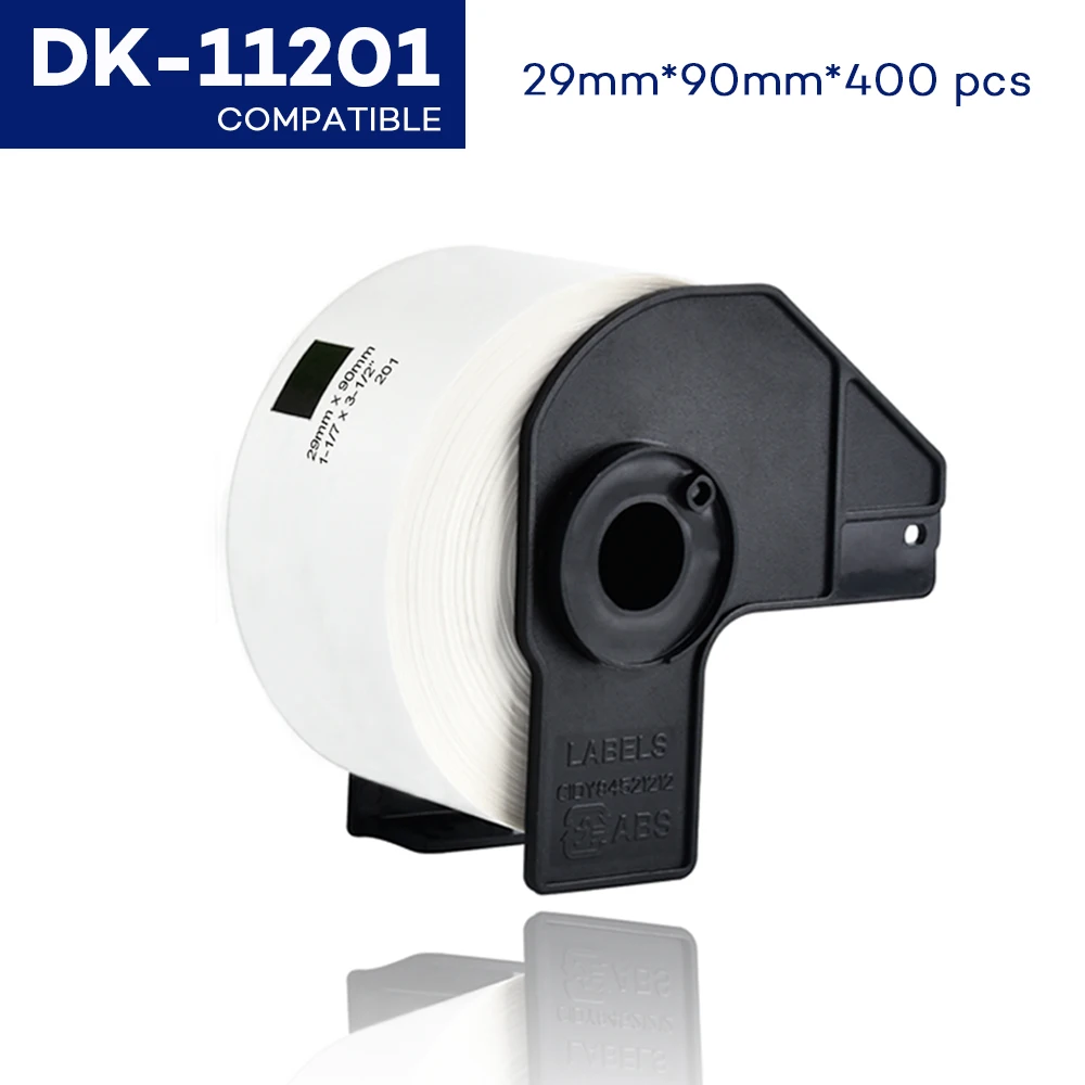 29mm*90mm*400 pcs White Compatible Thermal Paper DK11201 DK-11201 DK 11201 Compatible for Brother QL Label Printer QL-500 QL-550