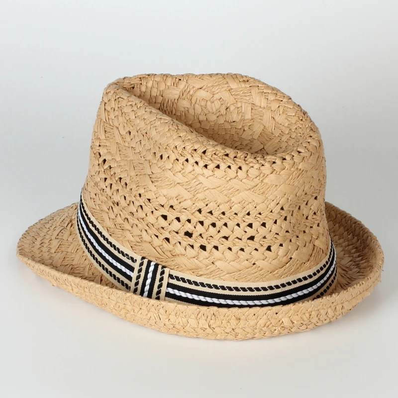 Summer Sunshade Lady Outdoor Wide brim Hat Panama Beach Resort Hat Collapsible Straw Hats for Women Spring Summer Autumn Paper 2