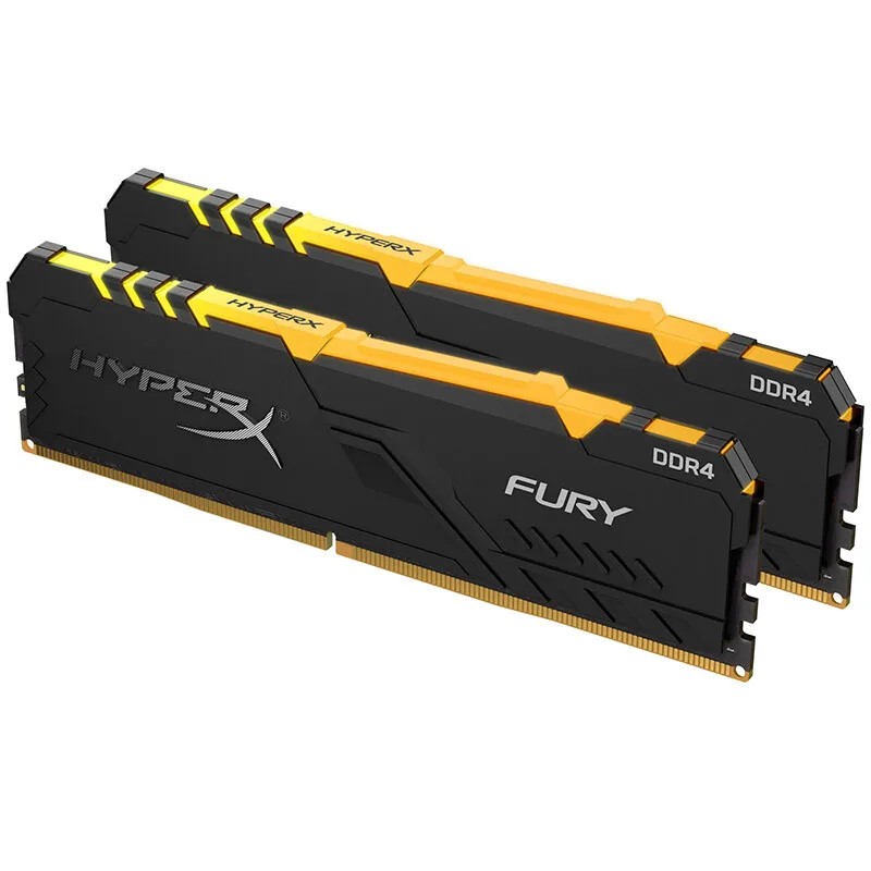 Kingston HyperX FURY RAM DDR4 RGB Memory 2400MHz 2666MHz 3000MHz 3200MHz 3466MHz DIMM XMP  Memoria ddr4 for Desktop Memory Ram