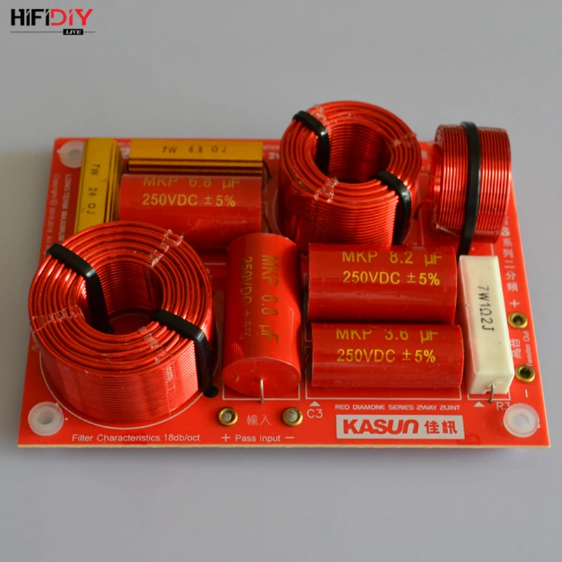 HIFIDIY LIVE  S-268C 2 Way 2 speaker( tweeter + bass ) Unit HiFi Speakers audio  Frequency Divider Crossover Filters